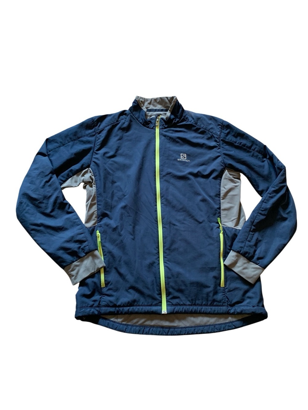 Salomon Men's Navy Blue Athletic Jacket Salomon ClimaWind Softshell Running coat
